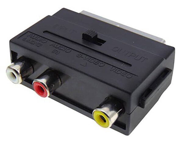 ADAPTOR SCART-3RCA+SWITCH A8008 LZ