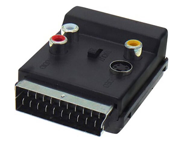 ADAPTOR SCART-SCART+3RCA+SVHS+SWITCH AV231-22G LANCOM