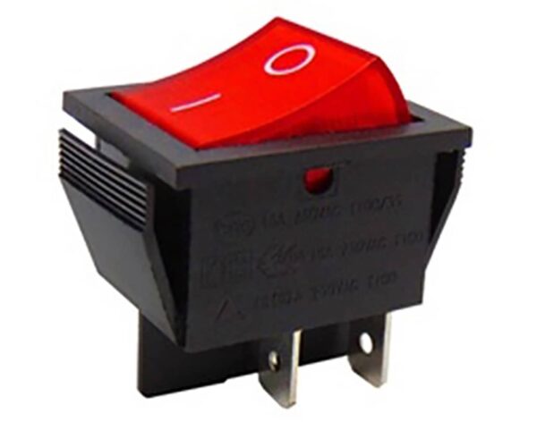 ΔΙΑΚΟΠΤΗΣ ROCKER ΜΕΓΑΛΟΣ 4P ΜΕ ΛΥΧΝΙΑ ON-OFF 16A/250V ΚΟΚΚΙΝΟΣ RK1-01 2X1N B/R "0-" SOKEN