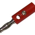 BANANA Αρσενική Πλαστική Νίκελ Κόκκινη XJ-B005/R (LZ-536N) LZ