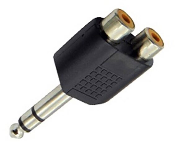 ADAPTOR AUDIO 6.3mm STEREO ΣΕ 2 RCA ΘΗΛΥΚΑ JT-3196 JKG