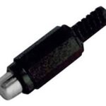 RCA ΘΗΛΥΚΟ ΚΑΛΩΔΙΟΥ ID5mm ΝΙΚΕΛ ΠΛΑΣΤΙΚΟ ΜΑΥΡΟ RJ228N ULTIMAX