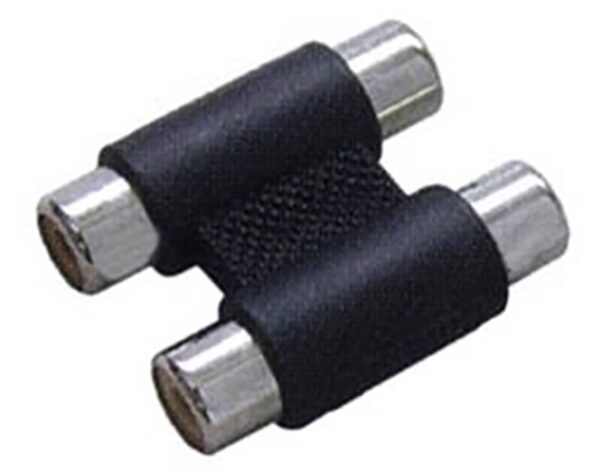 RCA ADAPTOR 2 ΘΗΛΥΚΑ ΣΕ 2 RCA ΘΗΛΥΚΑ ΝΙΚΕΛ ΜΑΥΡΟ G048N LZ