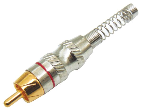 RCA ΑΡΣΕΝΙΚΟ ΚΑΛΩΔΙΟΥ ID8mm ΕΠΙΧΡΥΣΟ ΚΟΚΚΙΝΟ RP061R LANCOM