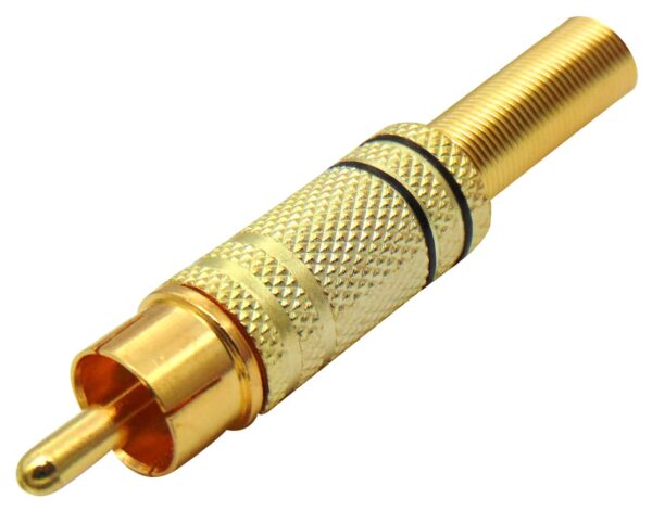 RCA ΑΡΣΕΝΙΚΟ ΚΑΛΩΔΙΟΥ ID5mm ΕΠΙΧΡΥΣΟ ΜΑΥΡΟ JT-4024B-BK JKG