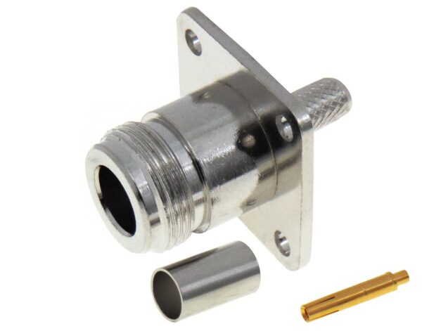 N Θηλυκό Σασί CRIMP RG58 4 Οπών TEFLON V7311AT ULTIMAX