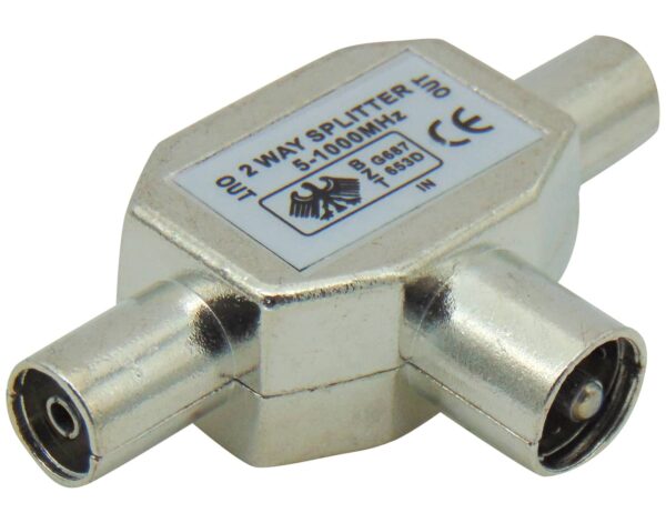 PAL ADAPTOR ΑΡΣΕΝΙΚΟ ΣΕ 2 PAL ΘΗΛΥΚΑ (T) ΜΕΤΑΛΛΙΚΟ TV065 LZ