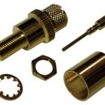 SMA Θηλυκό CRIMP LMR400 BULKHEAD Χρυσό V7812-16 ULTIMAX
