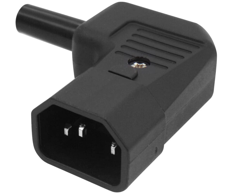 01.112.0001 AC CONNECTOR Αρσενικό Καλωδίου 3P 10A/250V Γωνιακό AC-7007B ULTIMAX - Image 1
