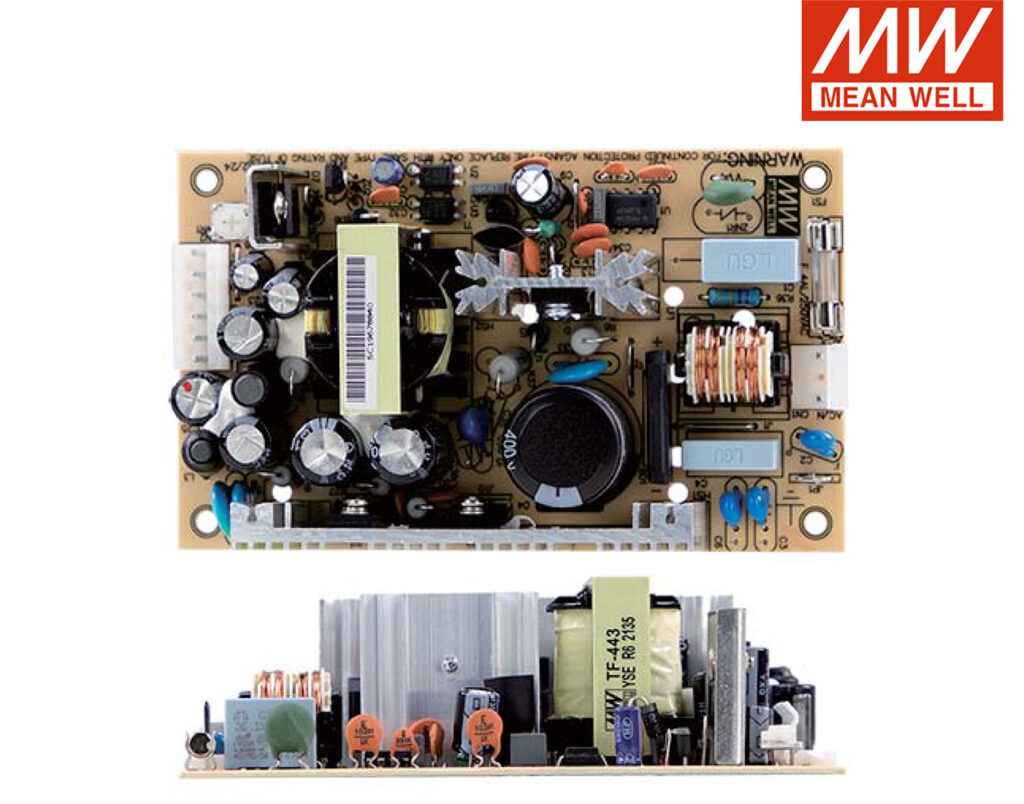 01.125.0177 Τροφοδοτικό Ανοιχτού Τύπου 63.5W/5VDC/±12VDC Τριπλής Εξόδου PCB PT-65B MEAN WELL - Image 1