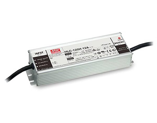 Τροφοδοτικό LED 120W/24VDC/5A PFC IP67 DIMMABLE HLG-120H-24B MEAN WELL
