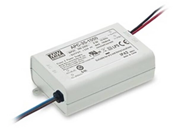 Τροφοδοτικό LED 35W/15-50VDC/700mA IP42 APC-35-700 MEAN WELL