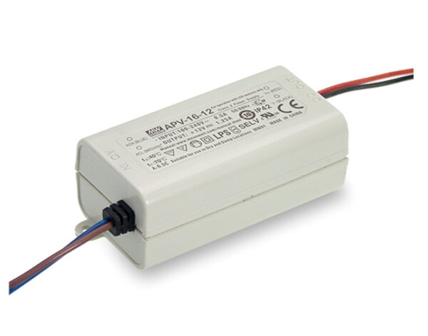Τροφοδοτικό LED 15W/12VDC/1.25A IP42 APV-16-12 MEAN WELL