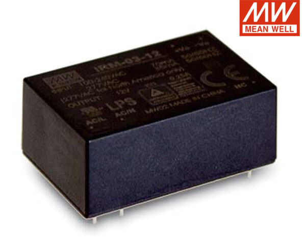 Τροφοδοτικό 3W/12VDC/0.25A PCB IRM-03-12 MEAN WELL
