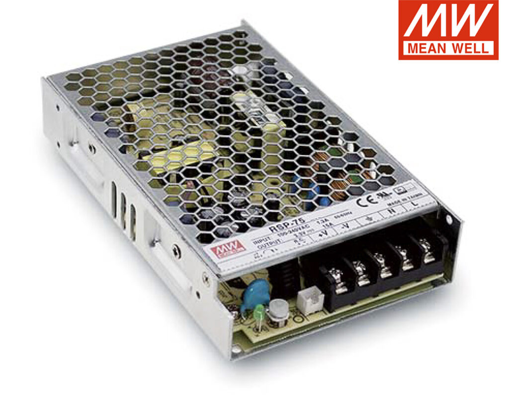 01.125.0391 Τροφοδοτικό 75W/7.5VDC/10A PFC LOW PROFILE RSP-75-7.5 MEAN WELL - Image 1