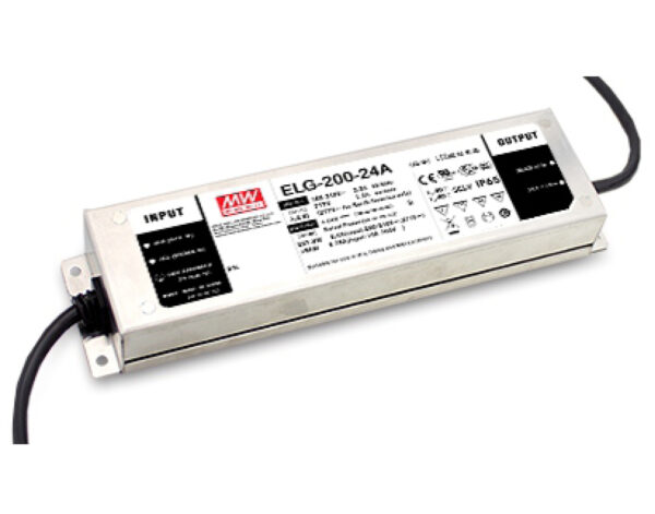 Τροφοδοτικό LED 201.6W/24VDC/8.4A PFC IP67 ELG-200-24 MEAN WELL