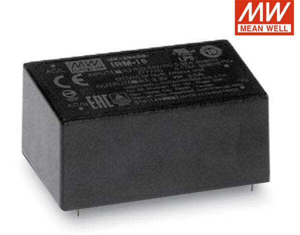 Τροφοδοτικό 15W/12VDC/1.25A PCB IRM-15-12 MEAN WELL