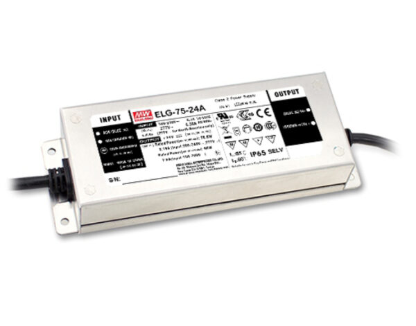 Τροφοδοτικό LED 75.6W/24VDC/3.15A PFC IP67 DALI ELG-75-24DA MEAN WELL