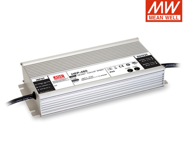 Τροφοδοτικό 480W/24VDC/20A PFC IP65 HEP-480-24A MEAN WELL