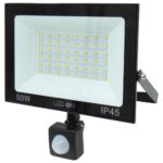 Προβολέας LED 50W 220-240VAC 4000LM 6500K DAY LIGHT με Αισθητήρα QY-2604 RLX