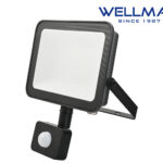Προβολέας LED 100W 220-240VAC 10000LM 6500K DAY LIGHT με Αισθητήρα WELLMAX