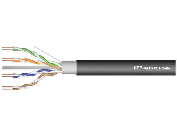 ΚΑΛΩΔΙΟ LAN CAT6 UTP 4P SOLID PET DATA ΜΑΥΡΟ 305m LSN