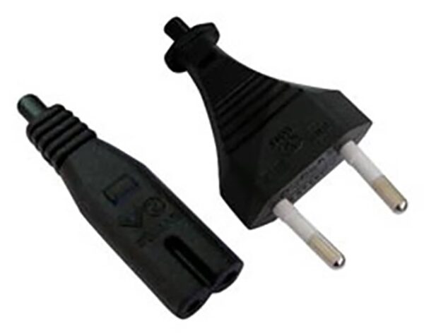 ΚΑΛΩΔΙΟ ΤΡΟΦΟΔΟΣΙΑΣ 2X0.75mm² 3m ΟΚΤΑΡΑΚΙ ΜΑΥΡΟ YUN