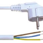 Καλώδιο Τροφοδοσίας 3X1.5mm² 1.8m Σούκο Γωνία Λευκό YUN