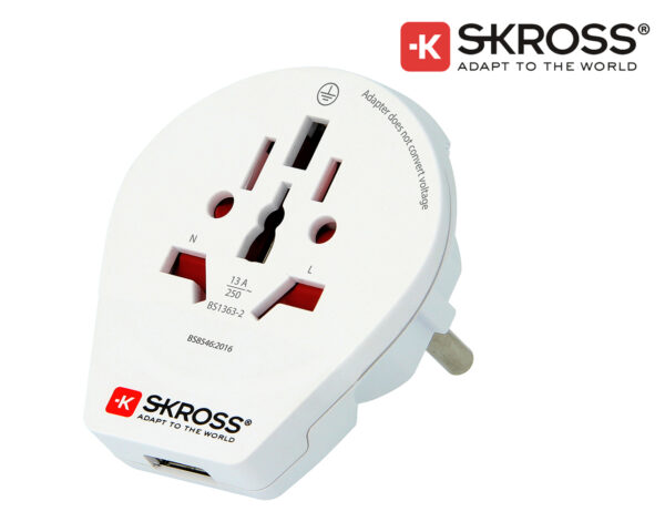 ADAPTOR Σούκο σε UNIVERSAL Θηλυκό με USB 1.500266 SKROSS