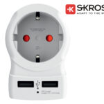 ADAPTOR Σούκο σε 1 Σούκο με 2 USB Φόρτισης 2400mA 1.500282 SKROSS