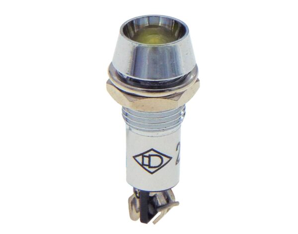 Λυχνία Ενδεικτική LED Φ12 230VAC/DC Κίτρινη με FASTON AD22C-12T XND