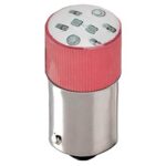 ΛΥΧΝΙΑ LED B9AS 230VAC ΚΟΚΚΙΝΗ ΜΠΑΓΙΟΝΕΤ AD22B-S06 XND