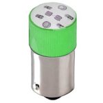 ΛΥΧΝΙΑ LED B9AS 230VAC ΠΡΑΣΙΝΗ ΜΠΑΓΙΟΝΕΤ AD22B-S06 XND