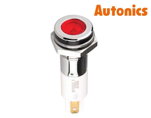 Λυχνία Ενδεικτική LED Φ12 24VDC Κόκκινη με FASTON H12F-24R AUTONICS