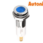 Λυχνία Ενδεικτική LED Φ12 24VDC Μπλε με FASTON H12F-24B AUTONICS