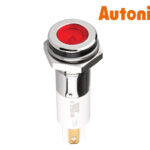Λυχνία Ενδεικτική LED Φ16 24VDC Κόκκινη με FASTON H16F-24R AUTONICS
