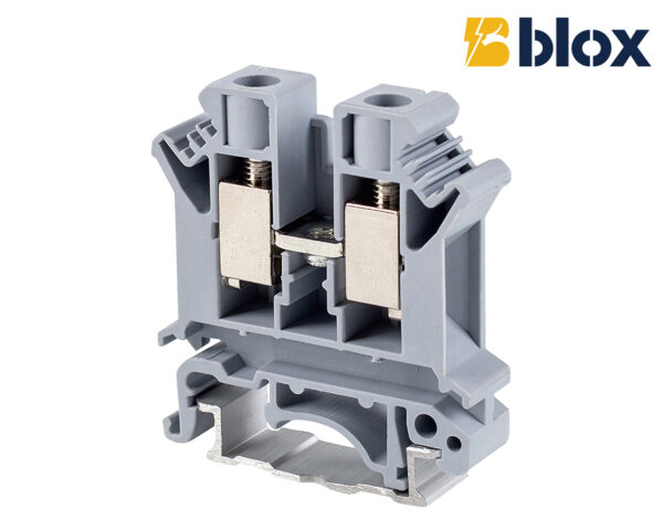 Κλέμα Ράγας 10mm² Γκρι FJ10N BLOX CONNECT