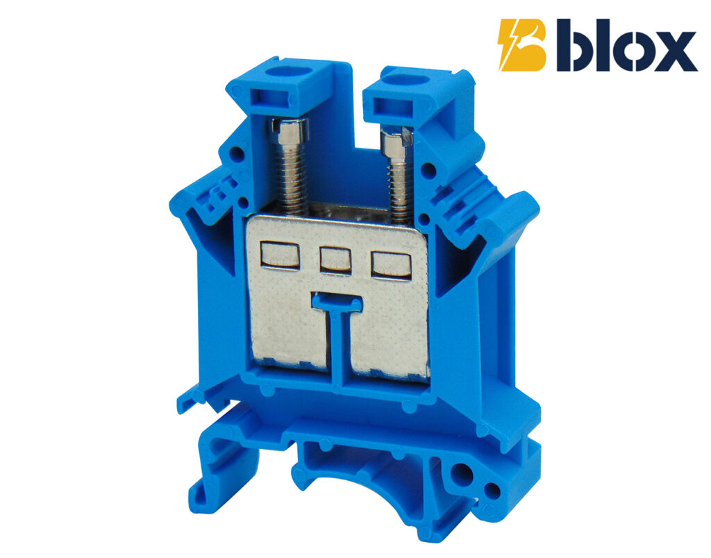 02.024.0201 Κλέμα Ράγας 16mm² Ουδετέρου Μπλε FJ16N/B BLOX CONNECT - Image 1