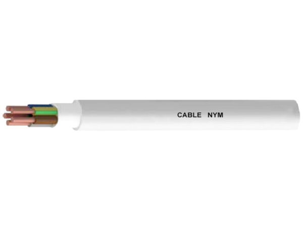 ΚΑΛΩΔΙΟ ΗΛΕΚΤΡΟΛΟΓΙΚΟ NYM-J-re 3X1.5mm² ΛΕΥΚΟ TOP