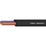 ΚΑΛΩΔΙΟ ΗΛΕΚΤΡΟΛΟΓΙΚΟ ΕΥΚΑΜΠΤΟ H03VVH2F 2X0.75mm² ΜΑΥΡΟ TOP
