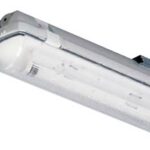 Φωτιστικό Σκαφάκι με Κάλυμμα IP65 για LED T8 1200mm 2 Άκρων 1275X90X92 CA58023C CET