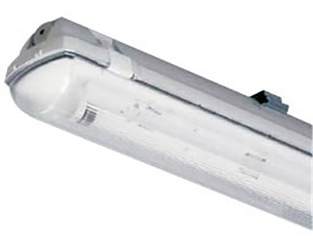 02.031.0026 Φωτιστικό Σκαφάκι με Κάλυμμα IP65 για LED T8 1500mm 2 Άκρων 1574X90X92 CA58025C CET - Image 1