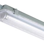 Φωτιστικό Σκαφάκι με Κάλυμμα IP65 για 2 LED T8 1200mm 1 ΑΚΡΟΥ 1260X115X90 RLX