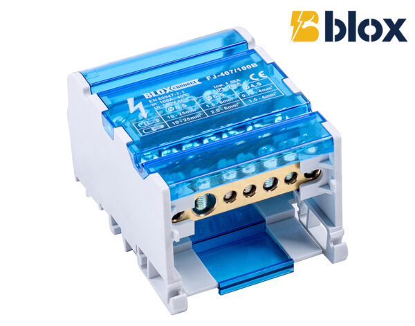 Μπλοκ Διανομής 4P 100A 90X64X50mm FJ-407/100B BLOX CONNECT