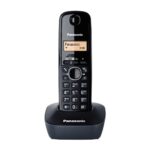 Ασύρματο Ψηφιακό Τηλέφωνο Panasonic KX-TG1611GRH Μαύρο με Αναγνώριση Κλήσης, Λειτουργία Αφύπνισης και Φωτιζόμενη Οθόνη
