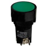 Μπουτόν Χωνευτό Φ22 1NO1NC Πράσινο MONOBLOCK (PB2210) EA135 KND
