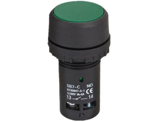 ΜΠΟΥΤΟΝ ΧΩΝΕΥΤΟ Φ22 1NO1NC ΠΡΑΣΙΝΟ MONOBLOCK CA35 XND