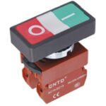 Μπουτόν Χωνευτό START-STOP Φ22 1NO+1NC με Λυχνία 24VAC/DC Λευκή C2PID-W CNTD