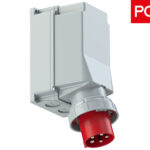 Φις Βιομηχανικό Αρσενικό 5P 125A Τοίχου IP67 545-6 PCE