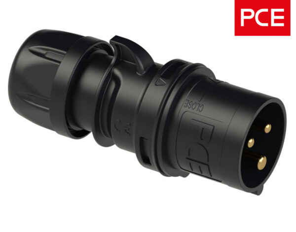 Φις Βιομηχανικό Αρσενικό 3P 32A IP44 Μαύρο 023-6x PCE